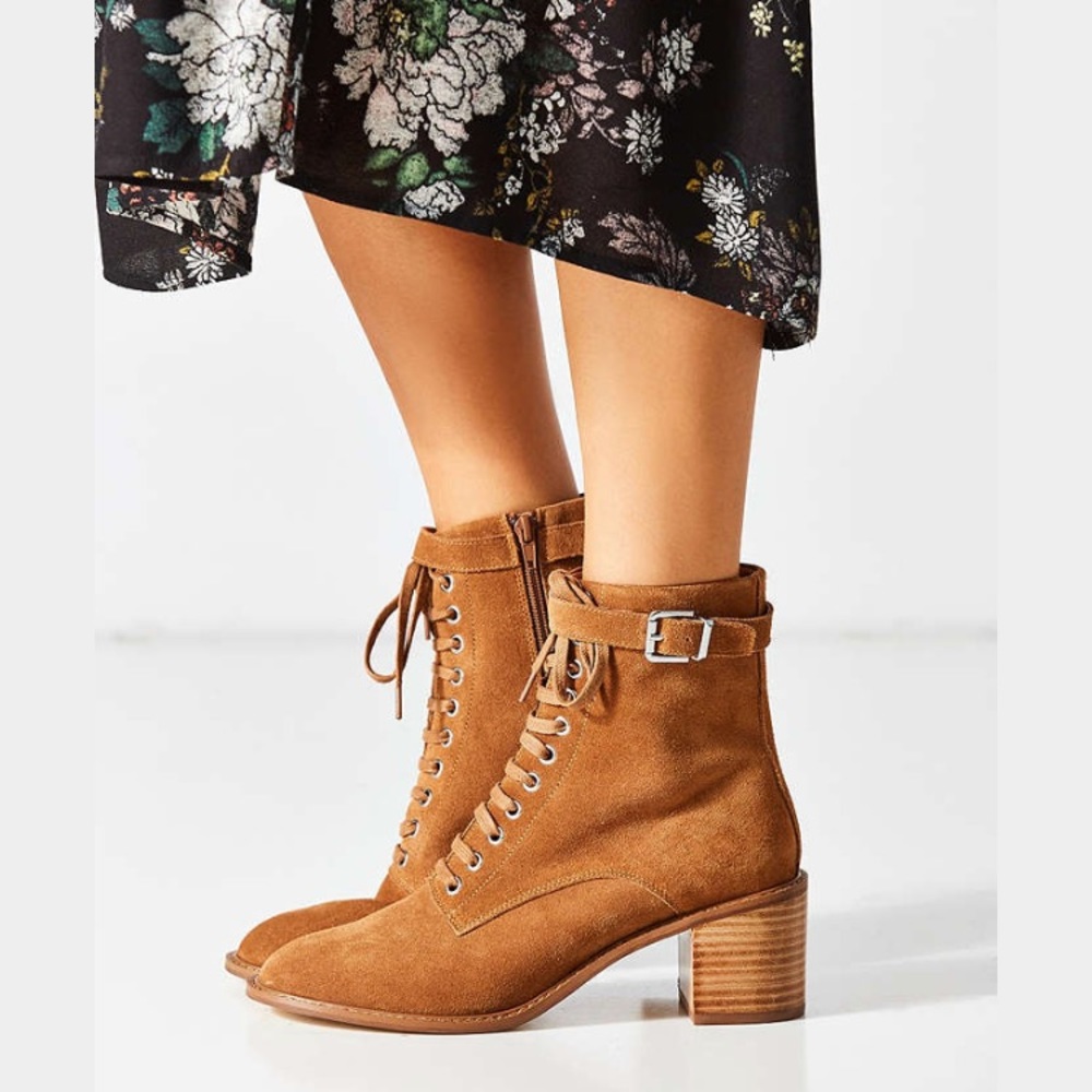 Urban Outfitters Karen Suede Lace-up Ankle Boot